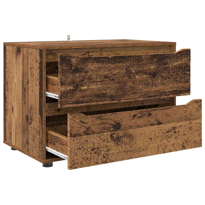 Dulap de depozitare Lemn Vechi 80 x 48 x 57 cm Lemn compozit - WALTI WALTI
