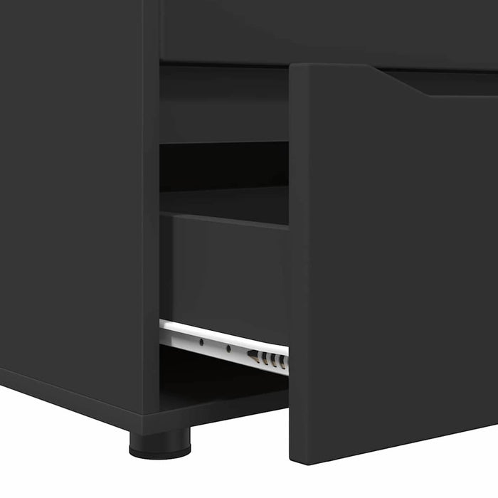 Dulap de depozitare Negru 60 x 48 x 57 cm Lemn compozit - WALTI WALTI