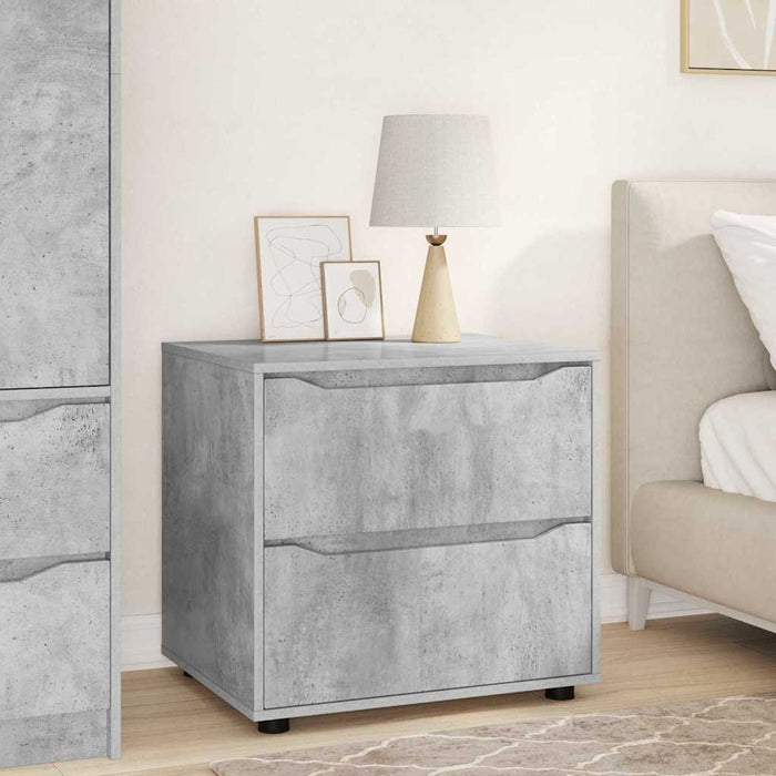 Dulap de depozitare Gri din beton 60 x 48 x 57 cm Lemn compozit - WALTI WALTI
