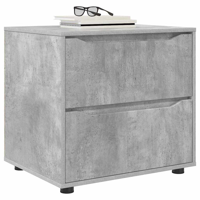 Dulap de depozitare Gri din beton 60 x 48 x 57 cm Lemn compozit - WALTI WALTI
