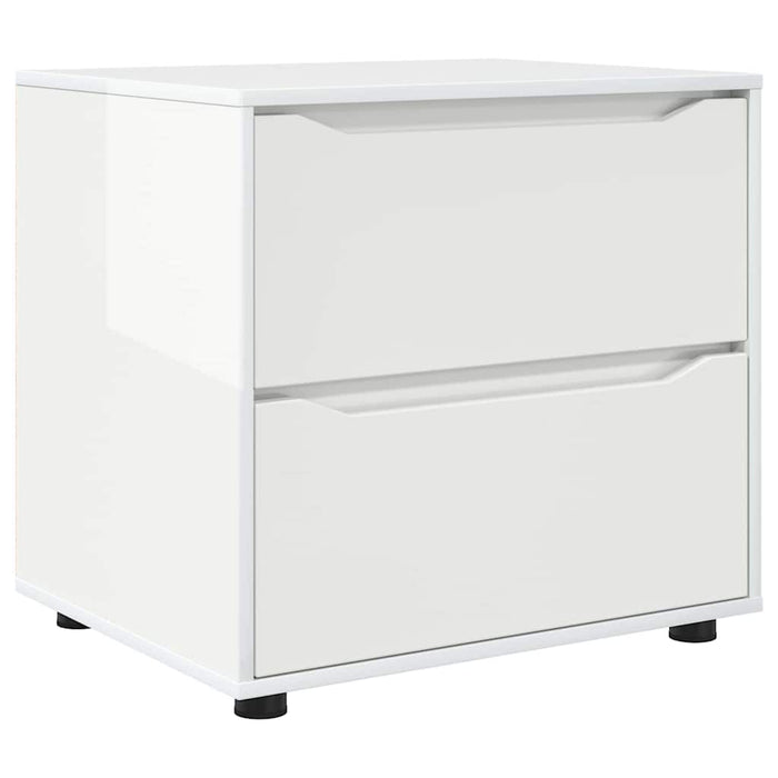 Dulap de depozitare Alb lucios 60 x 48 x 57 cm Lemn compozit - WALTI WALTI