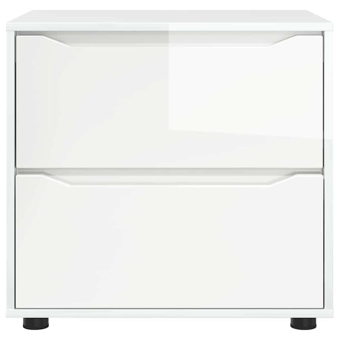 Dulap de depozitare Alb lucios 60 x 48 x 57 cm Lemn compozit - WALTI WALTI