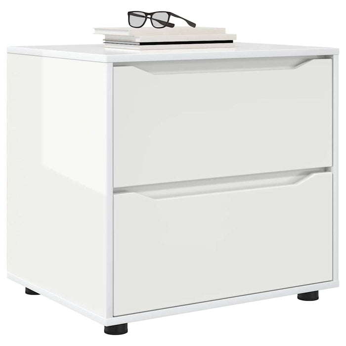 Dulap de depozitare Alb lucios 60 x 48 x 57 cm Lemn compozit - WALTI WALTI