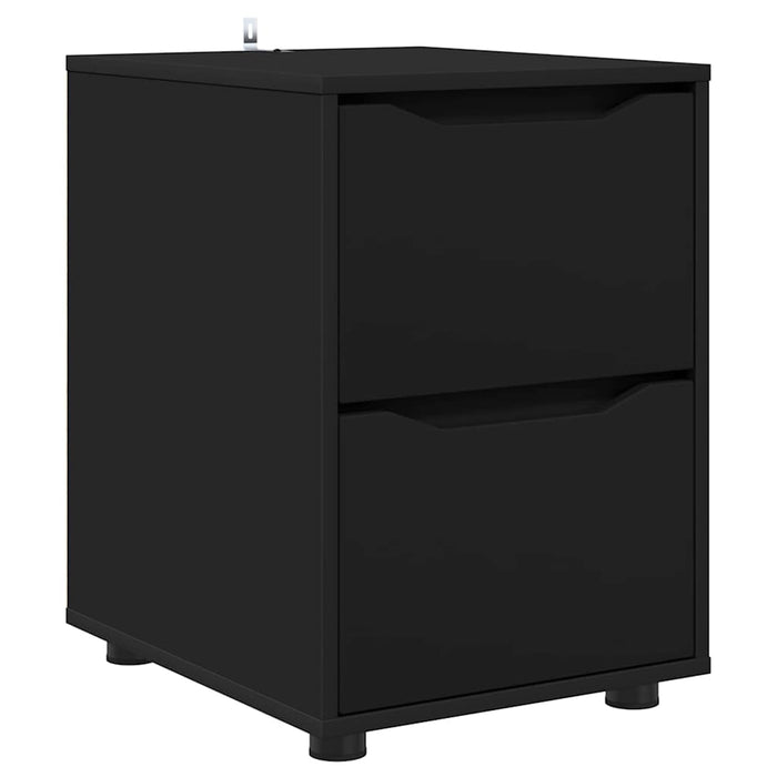 Dulap de depozitare Negru 40 x 48 x 57 cm Lemn compozit - WALTI WALTI