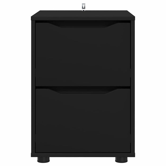 Dulap de depozitare Negru 40 x 48 x 57 cm Lemn compozit - WALTI WALTI