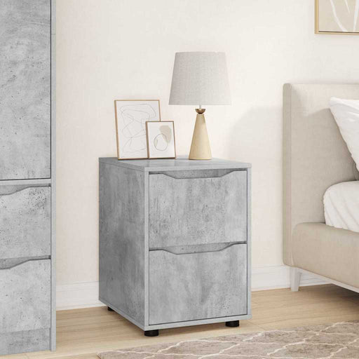 Dulap de depozitare Gri din beton 40 x 48 x 57 cm Lemn compozit - WALTI WALTI