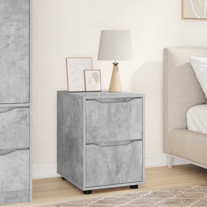 Dulap de depozitare Gri din beton 40 x 48 x 57 cm Lemn compozit - WALTI WALTI