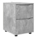 Dulap de depozitare Gri din beton 40 x 48 x 57 cm Lemn compozit - WALTI WALTI
