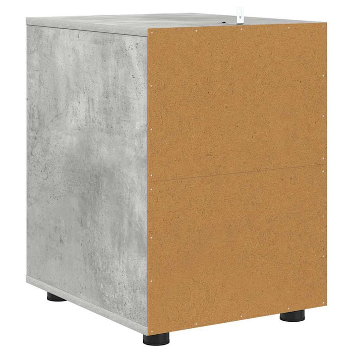 Dulap de depozitare Gri din beton 40 x 48 x 57 cm Lemn compozit - WALTI WALTI
