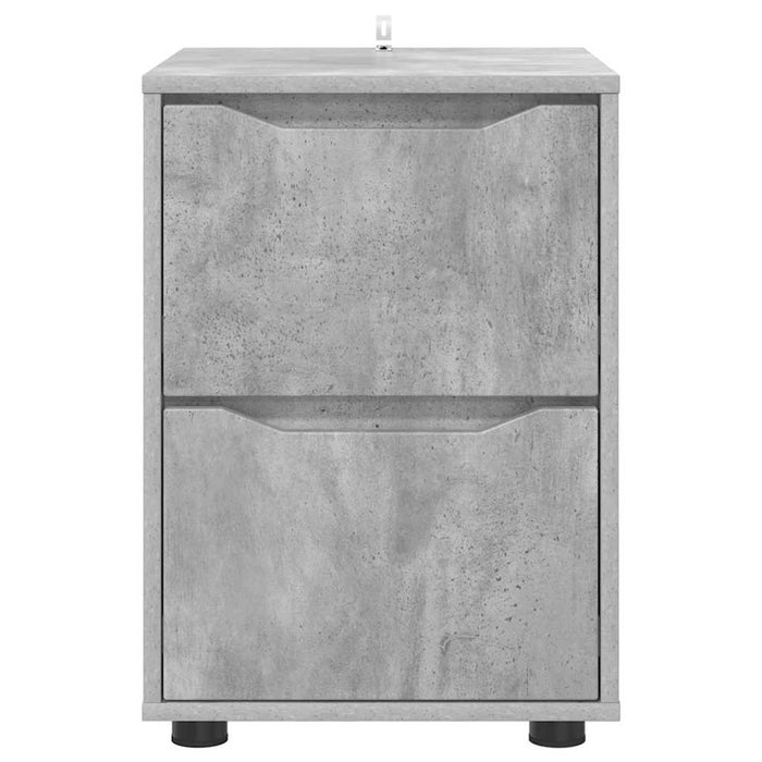Dulap de depozitare Gri din beton 40 x 48 x 57 cm Lemn compozit - WALTI WALTI