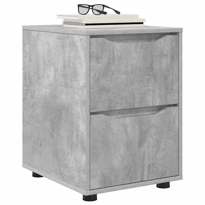 Dulap de depozitare Gri din beton 40 x 48 x 57 cm Lemn compozit - WALTI WALTI