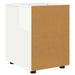 Dulap de depozitare Alb lucios 40 x 48 x 57 cm Lemn compozit - WALTI WALTI