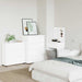 Dulap de depozitare Alb 80 x 31 x 81 cm Lemn compozit - WALTI WALTI