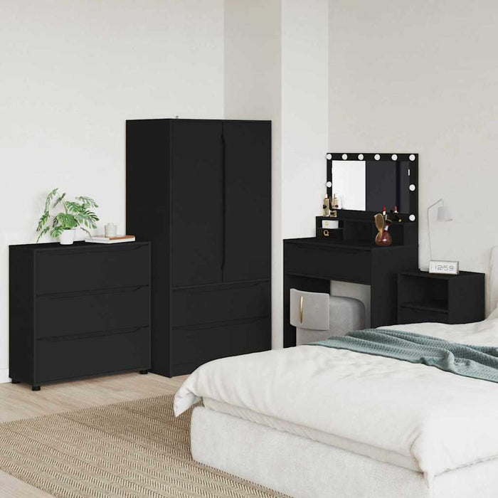 Dulap de depozitare Negru 80 x 31 x 81 cm Lemn compozit - WALTI WALTI