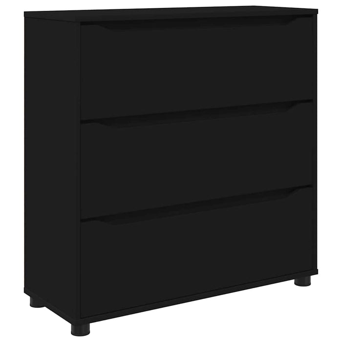 Dulap de depozitare Negru 80 x 31 x 81 cm Lemn compozit - WALTI WALTI