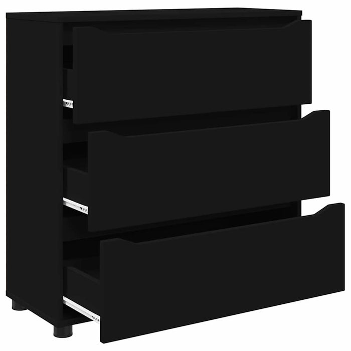 Dulap de depozitare Negru 80 x 31 x 81 cm Lemn compozit - WALTI WALTI