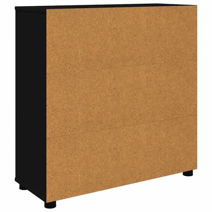 Dulap de depozitare Negru 80 x 31 x 81 cm Lemn compozit - WALTI WALTI