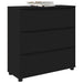 Dulap de depozitare Negru 80 x 31 x 81 cm Lemn compozit - WALTI WALTI