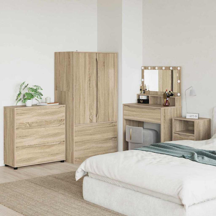 Dulap de depozitare Stejar Sonoma 80 x 31 x 81 cm Lemn compozit - WALTI WALTI