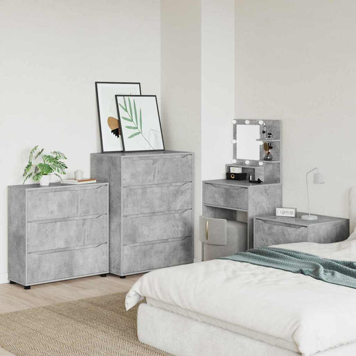 Dulap de depozitare Gri din beton 80 x 31 x 81 cm Lemn compozit - WALTI WALTI