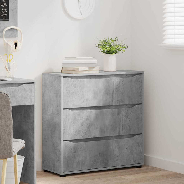Dulap de depozitare Gri din beton 80 x 31 x 81 cm Lemn compozit - WALTI WALTI
