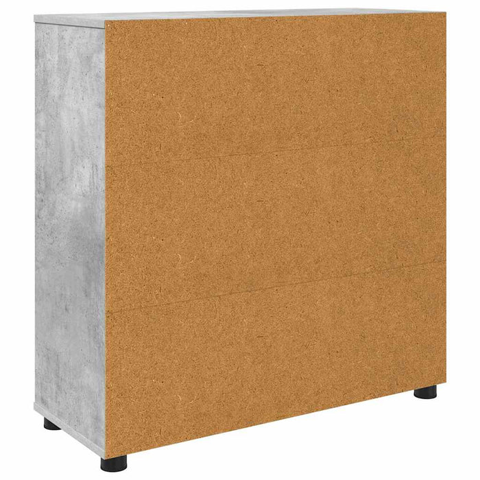 Dulap de depozitare Gri din beton 80 x 31 x 81 cm Lemn compozit - WALTI WALTI