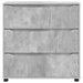 Dulap de depozitare Gri din beton 80 x 31 x 81 cm Lemn compozit - WALTI WALTI