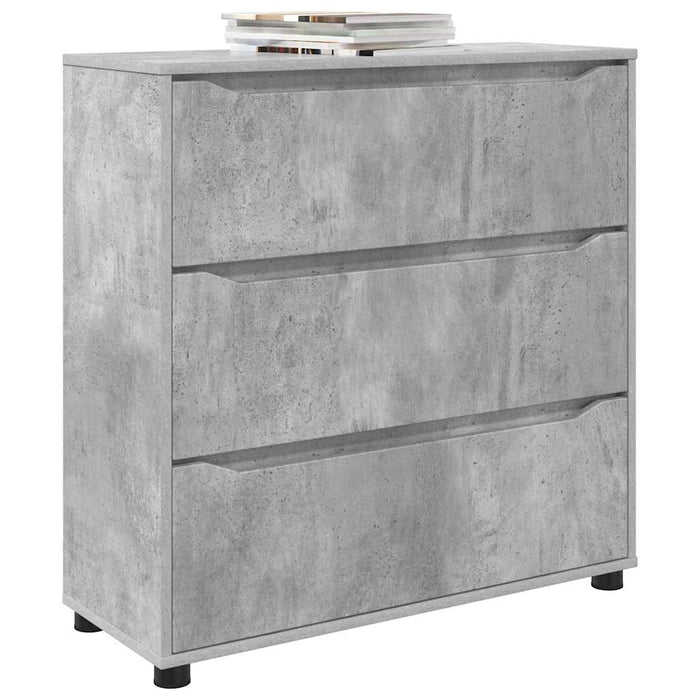 Dulap de depozitare Gri din beton 80 x 31 x 81 cm Lemn compozit - WALTI WALTI