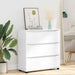 Dulap de depozitare Alb lucios 80 x 31 x 81 cm Lemn compozit - WALTI WALTI