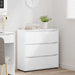 Dulap de depozitare Alb lucios 80 x 31 x 81 cm Lemn compozit - WALTI WALTI