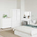 Dulap de depozitare Alb lucios 80 x 31 x 81 cm Lemn compozit - WALTI WALTI