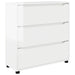 Dulap de depozitare Alb lucios 80 x 31 x 81 cm Lemn compozit - WALTI WALTI