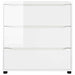 Dulap de depozitare Alb lucios 80 x 31 x 81 cm Lemn compozit - WALTI WALTI