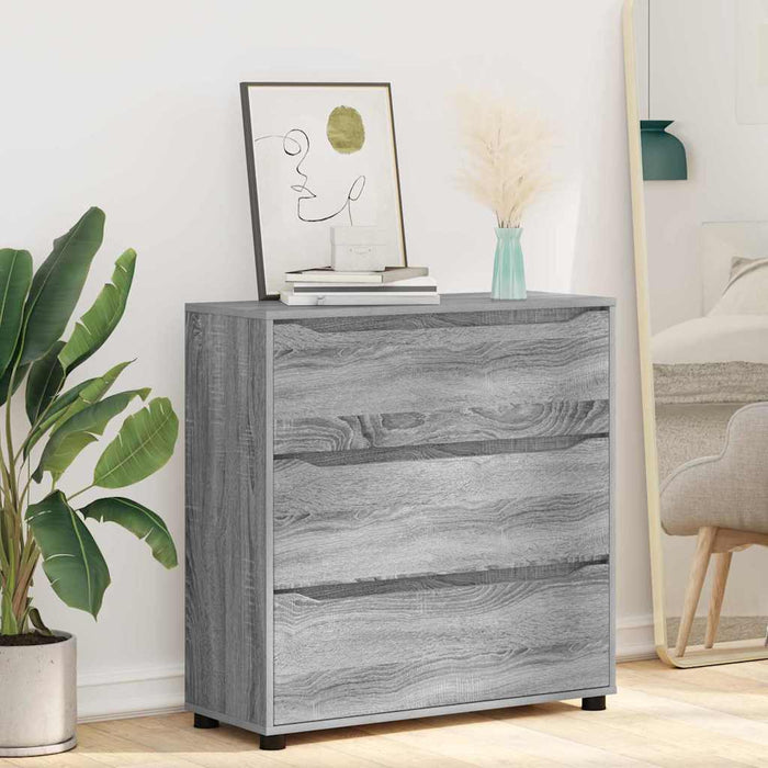 Dulap de depozitare Gri Sonoma 80 x 31 x 81 cm Lemn compozit - WALTI WALTI