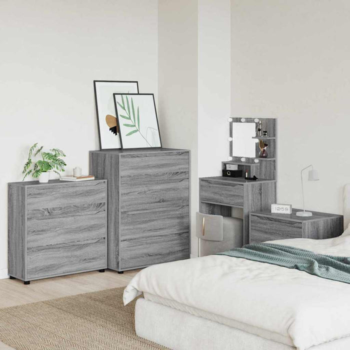 Dulap de depozitare Gri Sonoma 80 x 31 x 81 cm Lemn compozit - WALTI WALTI