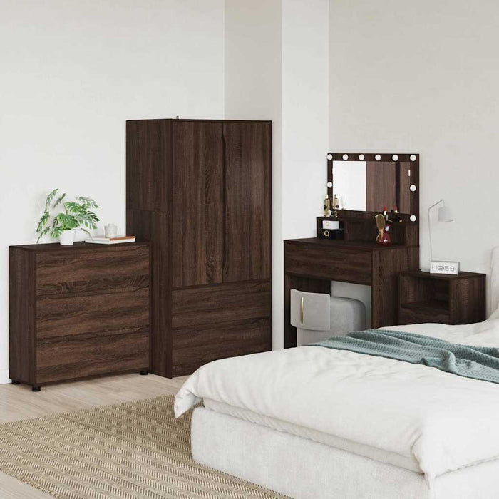 Dulap de depozitare Stejar închis 80 x 31 x 81 cm Lemn compozit - WALTI WALTI