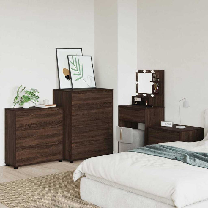 Dulap de depozitare Stejar închis 80 x 31 x 81 cm Lemn compozit - WALTI WALTI