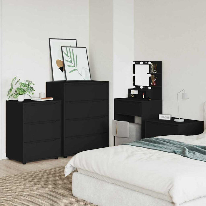Dulap de depozitare Negru 60 x 48 x 81 cm Lemn compozit WALTI