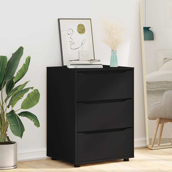 Dulap de depozitare Negru 60 x 48 x 81 cm Lemn compozit WALTI