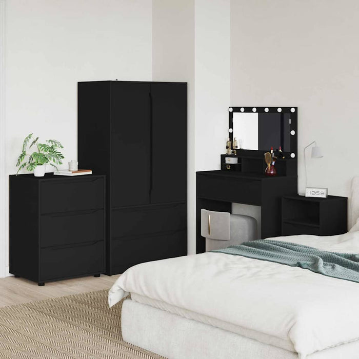 Dulap de depozitare Negru 60 x 48 x 81 cm Lemn compozit WALTI