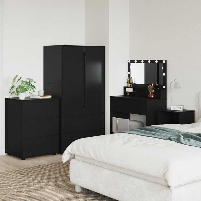 Dulap de depozitare 60 x 48 x 81 cm Lemn prelucrat Negru WALTI
