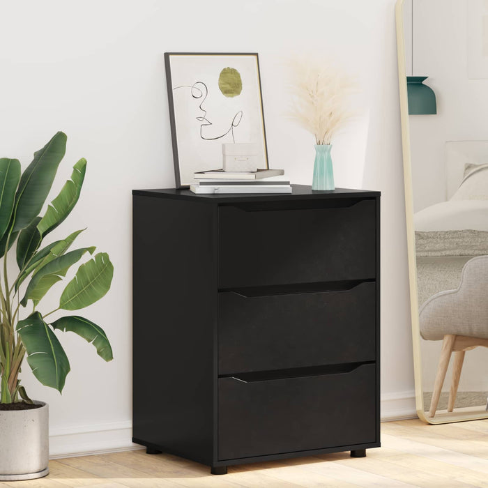 Dulap de depozitare 60 x 48 x 81 cm Lemn prelucrat Negru WALTI