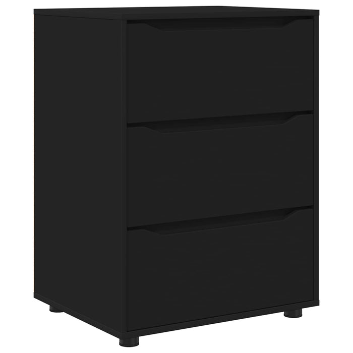 Dulap de depozitare 60 x 48 x 81 cm Lemn prelucrat Negru WALTI