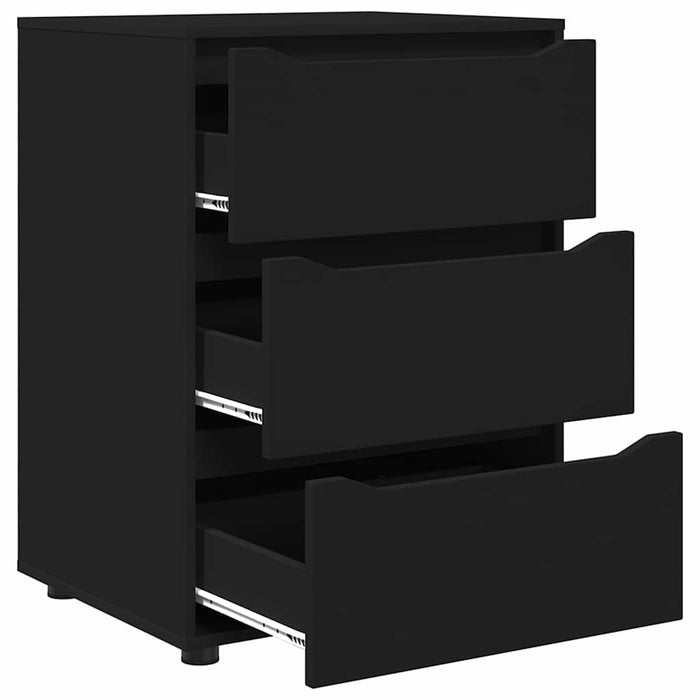 Dulap de depozitare Negru 60 x 48 x 81 cm Lemn compozit WALTI