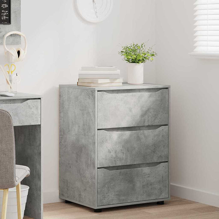 Dulap de depozitare Gri din beton 60 x 48 x 81 cm Lemn compozit - WALTI WALTI