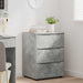 Dulap de depozitare Gri din beton 60 x 48 x 81 cm Lemn compozit - WALTI WALTI