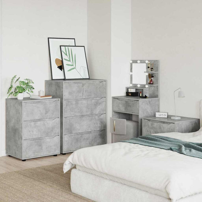 Dulap de depozitare Gri din beton 60 x 48 x 81 cm Lemn compozit - WALTI WALTI