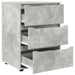 Dulap de depozitare Gri din beton 60 x 48 x 81 cm Lemn compozit - WALTI WALTI