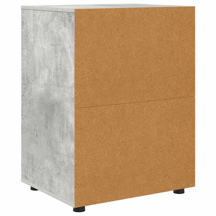 Dulap de depozitare Gri din beton 60 x 48 x 81 cm Lemn compozit - WALTI WALTI