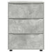 Dulap de depozitare Gri din beton 60 x 48 x 81 cm Lemn compozit - WALTI WALTI